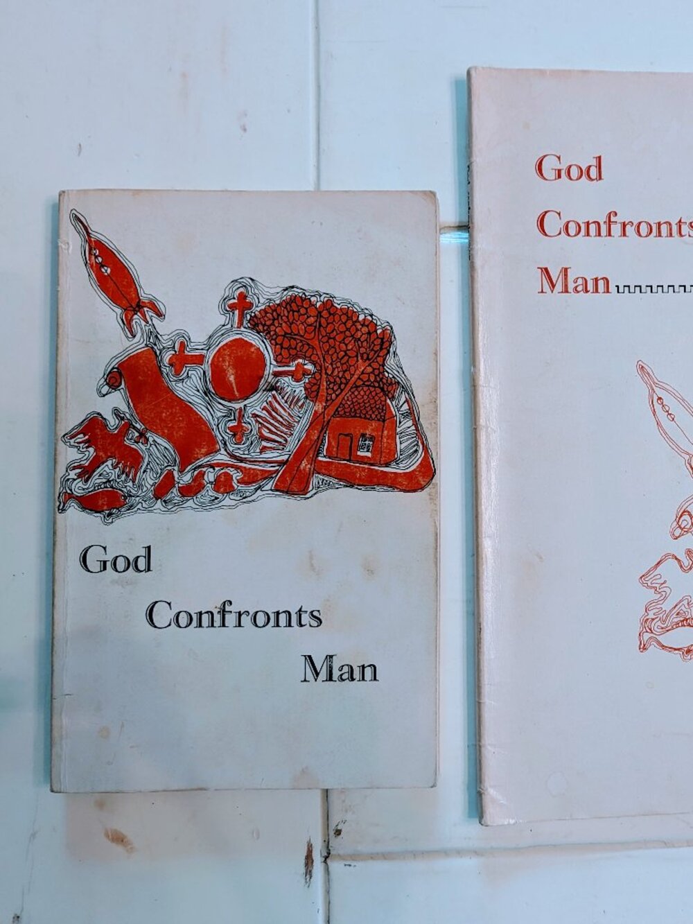 VTG 1969 God Confronts Man Book & Leader's Guide Set Baker Adams Christian